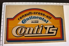 Stickers Autocollant Vintage Renault-cross-elf Continental Pneus  Conti TS