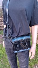 Sac bandoulière noir vernis