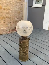 Travail de poilu Artisanat tranchée -Lampe à pétrole obus 75 - Art nouveau - WW1