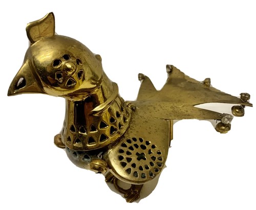 Antique 1900s brass censer - 1900s,
