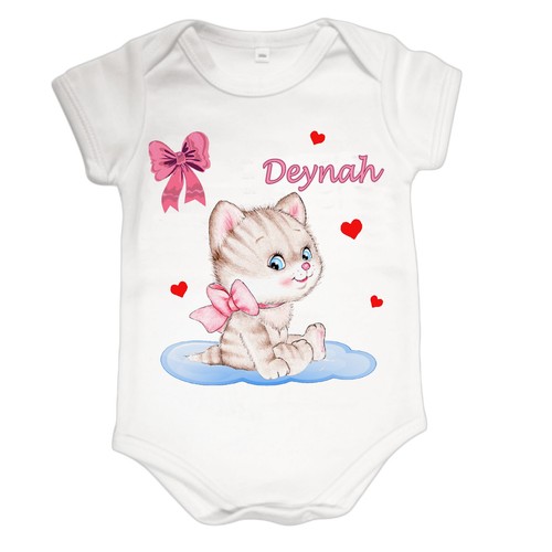Body bébé chat mignon fille