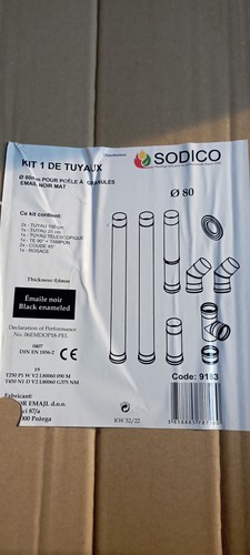 Kit tubage émailé noir d - tubage,