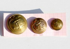 3 BOUTON UNIFORME MILITAIRE