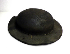 ancien Casque de Mineur en cuir bouilli XIX  eme