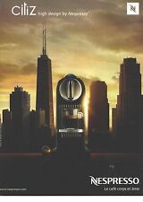 PUBLICITE ADVERTISING 2005  NESPRESSO café cafetière CITIZ       300612