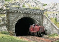 Busch 7023 - Entrée de tunnel, à 2 voies  - HO (1:87)