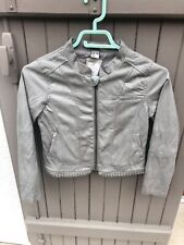 Veste grise Simili cuir  / Taille 10 Ans / Tao / Excellent État
