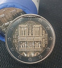 DISPO 2 euro FRANCE 2025. Notre Dame de Paris. Envoi en suivi.