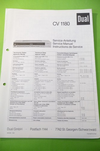 Manuel service pour dual - service,