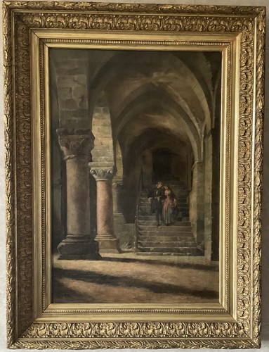 Grand tableau ancien hst - tableau,