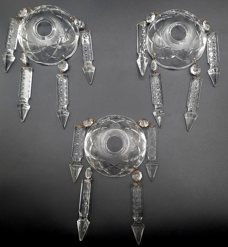 Bobeches verre avec - bobeches,