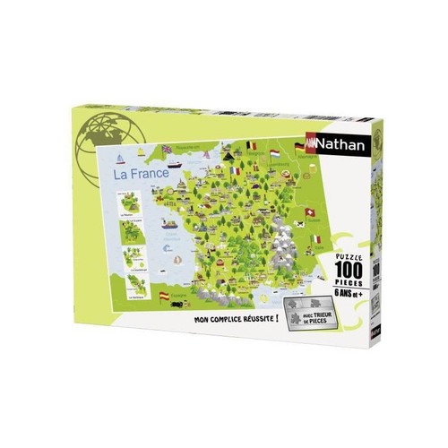 Puzzle 100 pieces carte - -, de