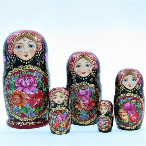 Poupées russes h17 peint - russes,