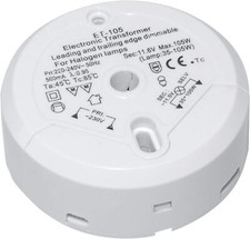 Électronique Transformateur 230/12V/35-105W Alimentation Lampe Dimmable Rond