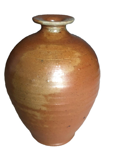 Vase boule grès artisanal - en,
