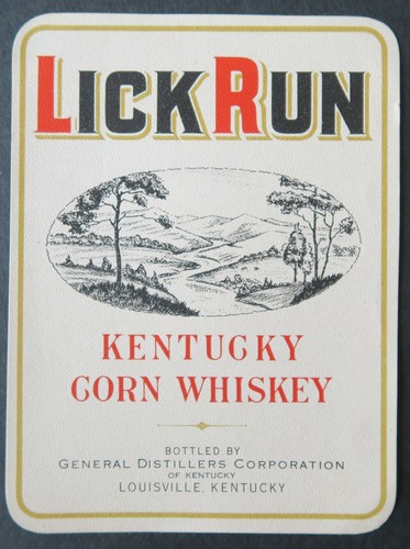 Ancienne étiquette lick run - lick,