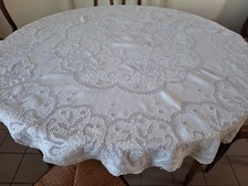 NAPPE RONDE ANCIENNE   BRODEE
