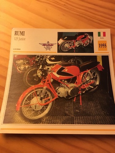 Rumi 125 junior - carte, moto