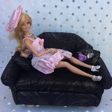 Canape pour barbie - ,meuble, fait