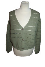 VESTE GILET COURT FEMME   °°° CACHE CACHE °°° AJOURE . TAILLE M