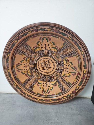 Grand plat décoratif - , marocain