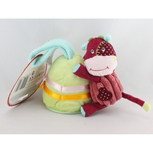 Doudou vache rouge - , cloche