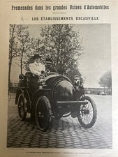 1900 LES ÉTABLISSEMENTS DECAUVILLE - PROMENADES DANS LES USINES D’AUTOMOBILES