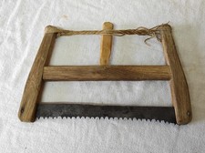 Jouet enfant, ancienne petite Scie à main en bois Lame de 20cm Vintage