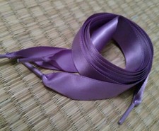 Lacets soie satin 120cm pour