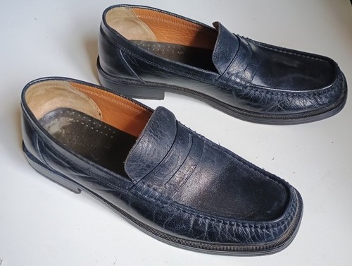 Mocassin cuir noir inblu - mocassin,