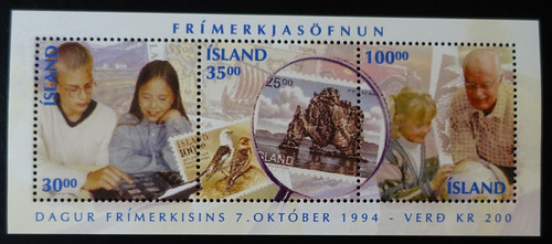 Timbres islande bloc - timbres,