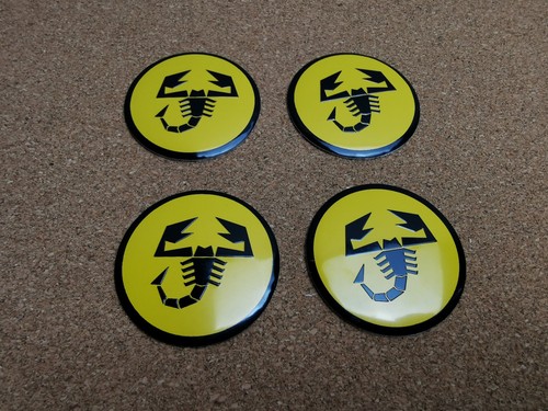 Lot stickers abarth jaune - 4,