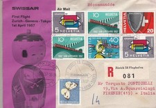 1957 SUISSE - SWISSAIR FIRST