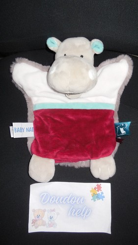 Doudou marionnette hippopotame - doudou,