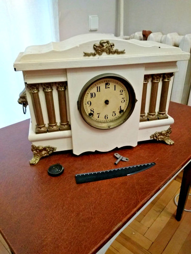 Ancienne pendule cheminée - ancienne,