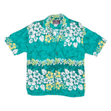 Chemise Hawaïenne Homme Verte