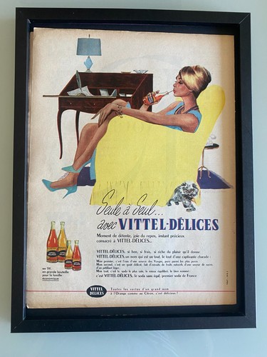 Cadre publicité vintage - ◕,