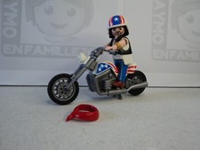 PLAYMOBIL vintage city life action moto chopper biker casque set 5280 de 2012
