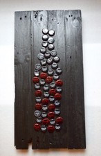 Tableau - Capsules sur Bois - COKE CAPS - Bouteille Coca Cola - Stéphane Masset