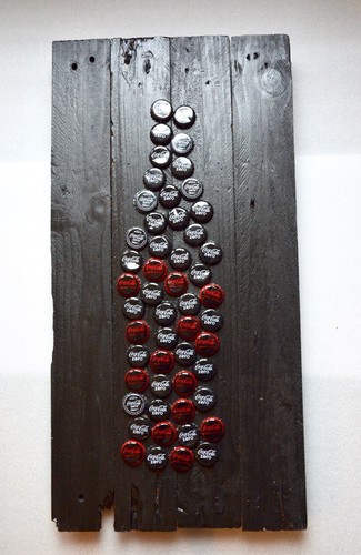 Tableau capsules sur bois - sur,