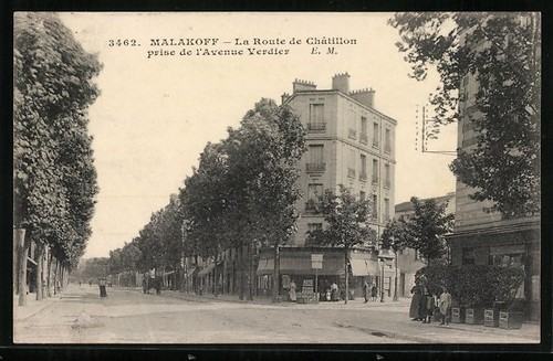 Cpa malakoff route de - la,