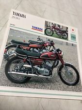 Yamaha 250 DS6 1969 fiche carte moto de collection Atlas Japon