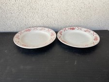 Paire assiettes anciennes - paire,