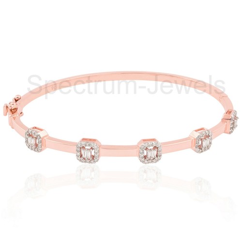 Bracelet jonc diamant - bracelet,