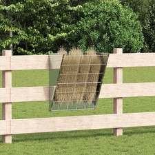 Râtelier à foin suspendu Distributeur de nourriture pour animaux Foin vidaXL vid