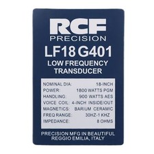 RCF LF18 G401 pvc sticker logo