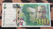 Billet 500 Francs Pierre Et