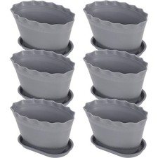 Lot de 6 pots de fleurs en