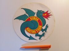 ancien très grand autocollant SIMCA RACING TEAM AUTO garage le Mans déco RALLYE