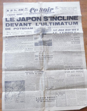 Ce soir 15 août 1945